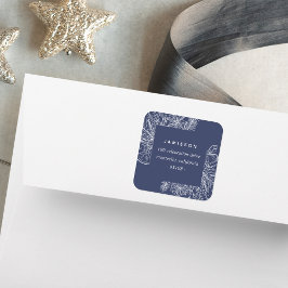 Zitrusfrüchte und Gewürze | Ferien-Rücksendeadress Quadratischer Aufkleber