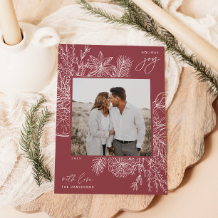 Zitrusfrüchte und Gewürze Holiday Joto Foto Card Feiertagskarte