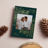 Zitrusfrüchte und Gewürze | Weihnachtsgold Folien Feiertagskarte