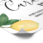 Zitrusfrüchte Verlassend Rezept Karte Hier Duschze Poster (Ecke)