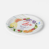 Zitrusfrüchte | Vielen Dank Pappteller (Schrägansicht)