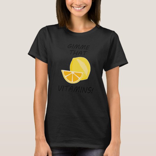 Zitrusfrüchte Vitamine Zitronenfrüchte T-Shirt (Vorderseite)