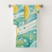 Zitrusfrüchte Wellness-Center Whimsisches Wasserfa Badhandtuch Set (Insitu)