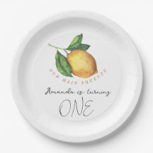 Zitrusfrüchte Zitrone 1. Geburtstag Party