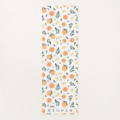 Zitrusfrüchte Zitrone Orange Monogramm Yoga Mat Yogamatte (Vorderseite)