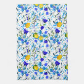 Zitrusfrüchte, Zitronen, blühendes Mittelmeer   Geschirrtuch (Vertikal)