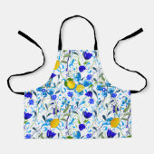 Zitrusfrüchte, Zitronen, blühendes Mittelmeer Schürze (Vorderseite)