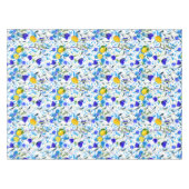 Zitrusfrüchte, Zitronen, blühendes Mittelmeer Tischdecke (Vorderseite (Horizontal))