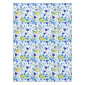 Zitrusfrüchte, Zitronen, blühendes Mittelmeer Tischdecke (Vorderseite)