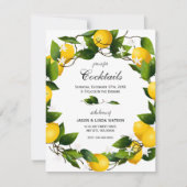 Zitrusfrüchte Zitronen Botanisch Einladung (Vorderseite)