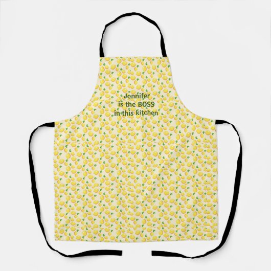 Zitrusfrüchte, Zitronen, frisch und hell Schürze (Vorderseite)