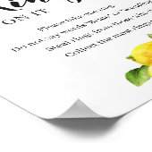 Zitrusfrüchte-Zitronen klingeln auf das Bridal-Gam Poster (Ecke)