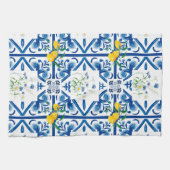 Zitrusfrüchte, Zitronen, mediterran Geschirrtuch (Horizontal)