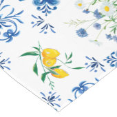 Zitrusfrüchte, Zitronen, mediterran Kurzer Tischläufer (Ecke)
