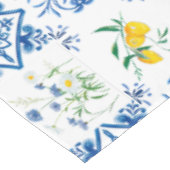 Zitrusfrüchte, Zitronen, mediterran Tischdecke (Schrägansicht)