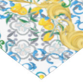 Zitrusfrüchte, Zitronen, mediterran     Tischdecke (Schrägansicht)