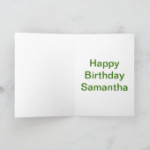 Zitrusfrüchte, Zitronen und Limones Muster - Perso Karte (Innenseite)