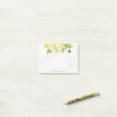 Zitrusfrüchte-Zitronenbaum-Monogramm Post-it Klebezettel (Auf Schreibtisch)