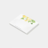Zitrusfrüchte-Zitronenbaum-Monogramm Post-it Klebezettel (angewinkelt)