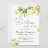 Zitrusfrüchte Zitronenfrüchte Hauptpresse Baby Dus Einladung (Vorderseite)