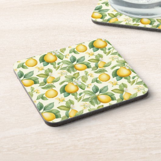 Zitrusfrüchte-Zitrusfrüchte Getränkeuntersetzer (Linke Seite)