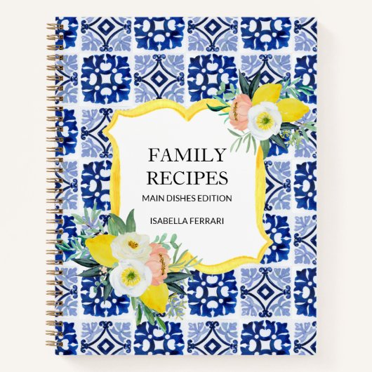 Zitrusfrüchte Zitrusfrüchte Italienisches Mittelme Notizblock (Vorderseite)