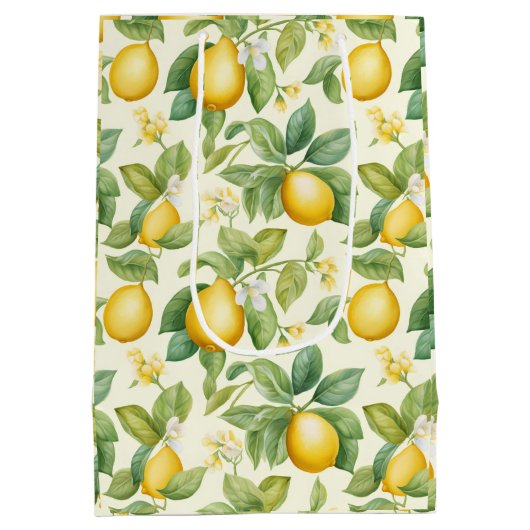 Zitrusfrüchte-Zitrusfrüchte Mittlere Geschenktüte (Rückseite)