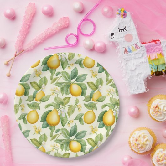 Zitrusfrüchte-Zitrusfrüchte Pappteller (Party)