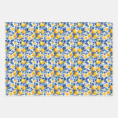 Zitrusfrüchte Zitrusfrüchte tropischen Sommer Geschenkpapier Set (Vorderseite)