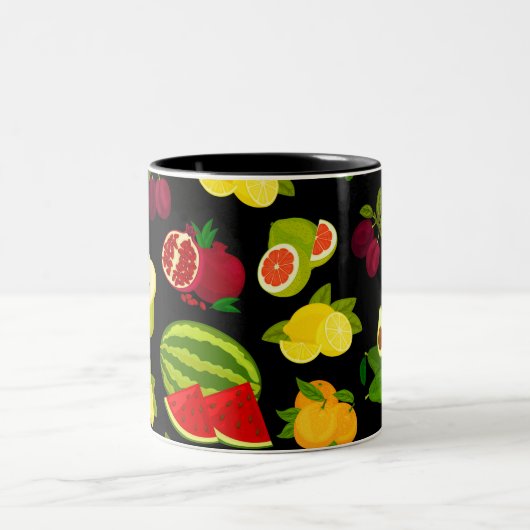 Zitrusfrüchte Zweifarbige Tasse (Mittel)