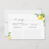 Zitrusfrüchtekarte (Vorderseite)