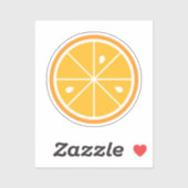 Zitrusfrüchtekleber Aufkleber (Blatt)