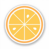 Zitrusfrüchtekleber Aufkleber (Vorderseite)