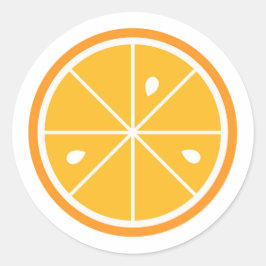 Zitrusfrüchtekleber Runder Aufkleber