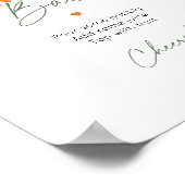 Zitrusfrüchteorangen Mimosa Bar Poster (Ecke)