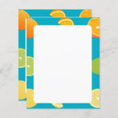 Zitrusfrüchtepapier (Vorne/Hinten)