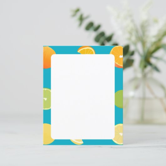 Zitrusfrüchtepapier (Stehend Vorderseite)