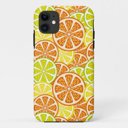 Zitrusfruchtmuster Case-Mate iPhone Hülle (Rückseite)