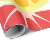 Zitrusfruchtmuster Geschenkpapier (Rolleneckpunkt)