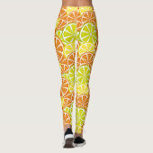 Zitrusfruchtmuster Leggings (Rückseite)