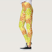 Zitrusfruchtmuster Leggings (Links)