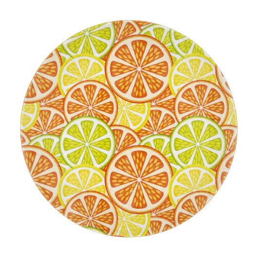 Zitrusfruchtmuster Schneidebrett (Vorderseite)