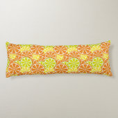 Zitrusfruchtmuster Seitenschläferkissen (Rückseite)