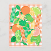 Zitrusgarten Glückseligkeit Postkarte (Vorderseite)