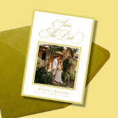 Zitrusgelbe Sommerinsel Ziel Hochzeit Save The Date