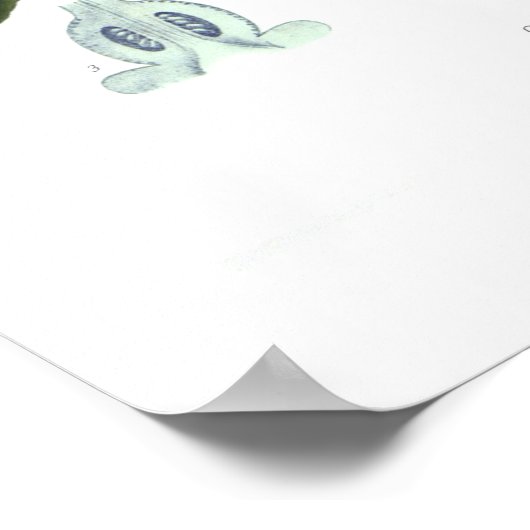 Zitruslimonum (Lemon) Poster (Ecke)