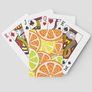 Zitrusmuster 2 spielkarten