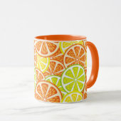 Zitrusmuster 2 tasse (VorderseiteRechts)