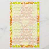 Zitrusmuster Briefpapier (Vorderseite)