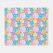 Zitrusmuster Fleecedecke (Vorderseite (Horizontal))